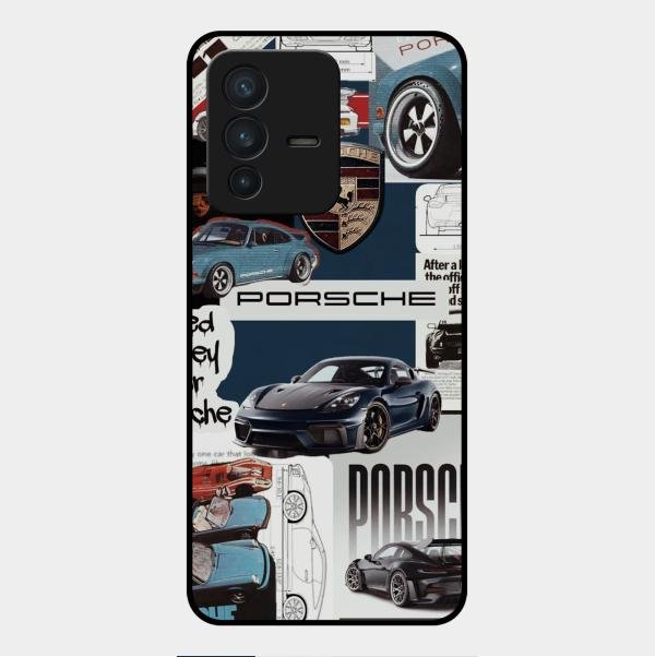 Porsche Group Art Glass Case Cover For Vivo V23 5G