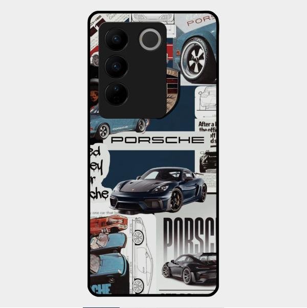 Porsche Group Art Glass Case Cover For Vivo V27 Pro 5G