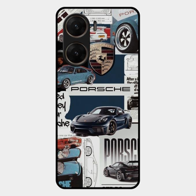 Porsche Group Art Glass Case Cover For Vivo V29E 5G