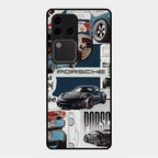Porsche Group Art Glass Case Cover For Vivo V30 Pro 5G