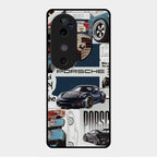 Porsche Group Art Glass Case Cover For Vivo V40 5G