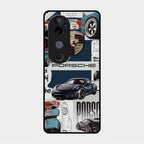 Porsche Group Art Glass Case Cover For Vivo V40 Pro 5G