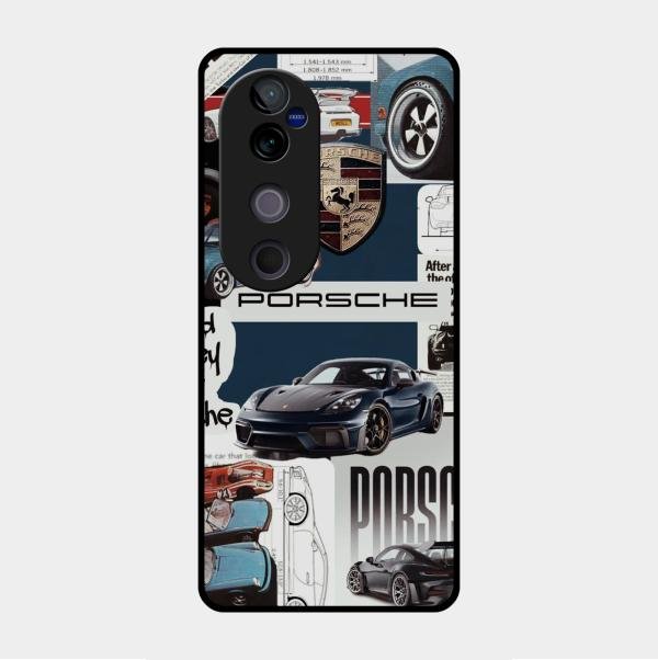 Porsche Group Art Glass Case Cover For Vivo V40 Pro 5G