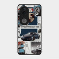 Porsche Group Art Glass Case Cover For Vivo V50E 5G