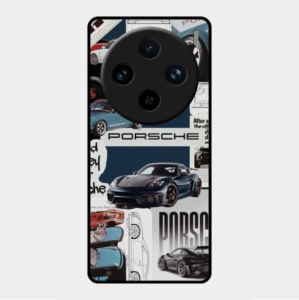 Porsche Group Art Glass Case Cover For Vivo X100 Pro 5G