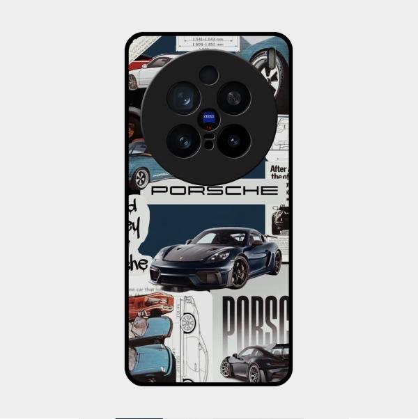 Porsche Group Art Glass Case Cover For Vivo X200 Pro 5G