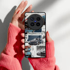 Porsche Group Art Glass Case Cover For Vivo