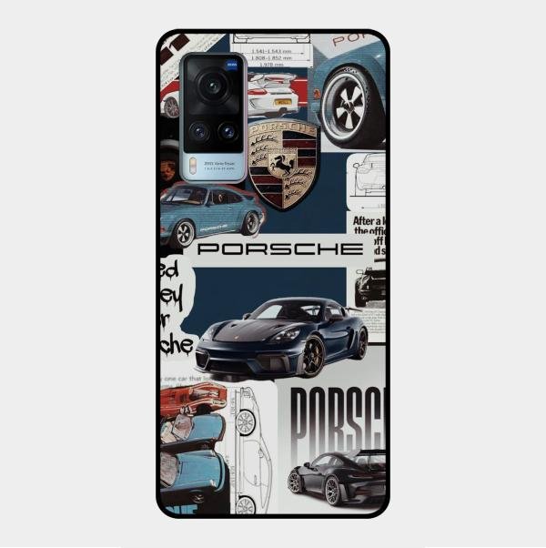 Porsche Group Art Glass Case Cover For Vivo X60 5G