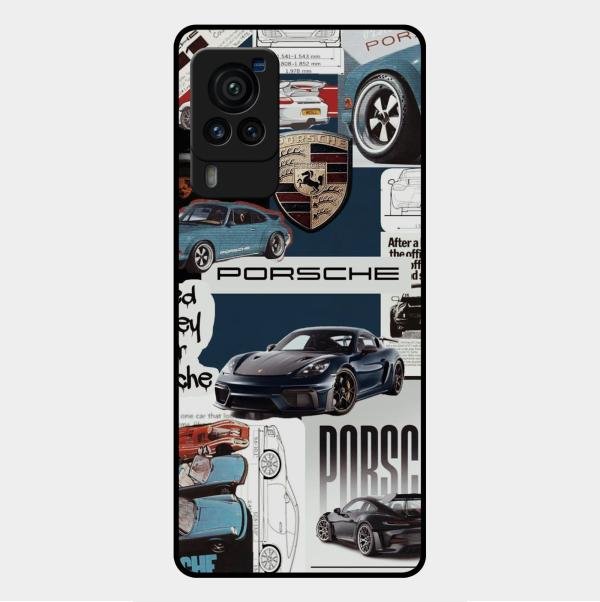 Porsche Group Art Glass Case Cover For Vivo X60 Pro 5G