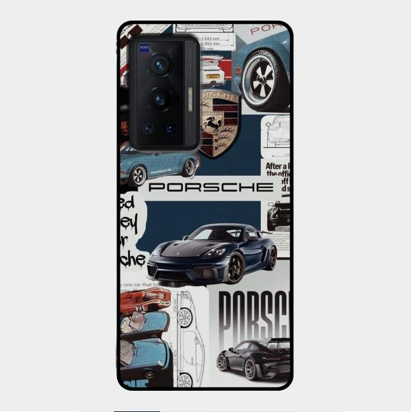 Porsche Group Art Glass Case Cover For Vivo X70 Pro 5G