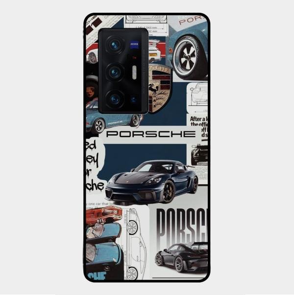 Porsche Group Art Glass Case Cover For Vivo X70 Pro Plus 5G