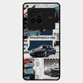 Porsche Group Art Glass Case Cover For Vivo X80 5G