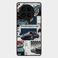 Porsche Group Art Glass Case Cover For Vivo X90 Pro 5G