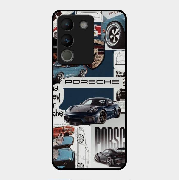 Porsche Group Art Glass Case Cover For Vivo Y200 5G