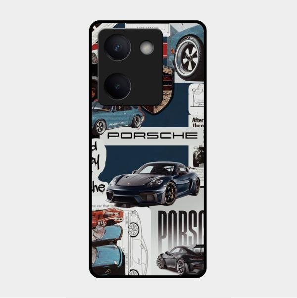 Porsche Group Art Glass Case Cover For Vivo Y200 Pro 5G