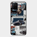 Porsche Group Art Glass Case Cover For Vivo Y21