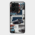 Porsche Group Art Glass Case Cover For Vivo Y22