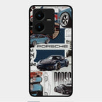 Porsche Group Art Glass Case Cover For Vivo Y22