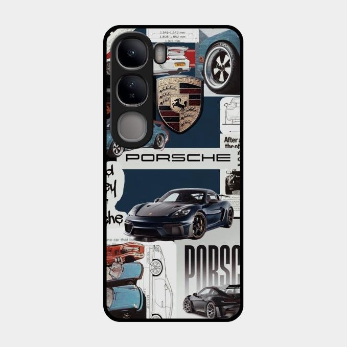 Porsche Group Art Glass Case Cover For Vivo Y300 5G
