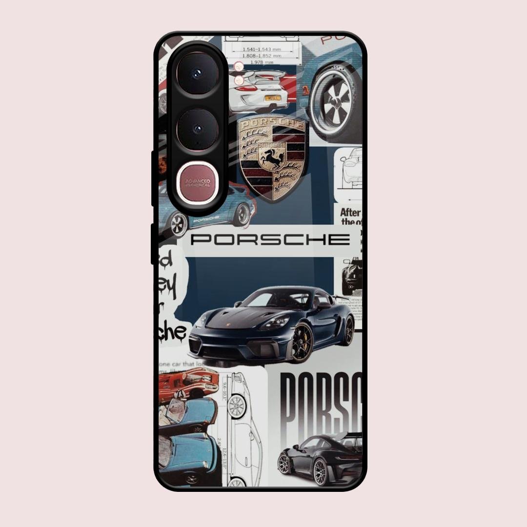 Porsche Group Art Glass Case Cover For Vivo Y31 5G