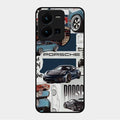 Porsche Group Art Glass Case Cover For Vivo Y35