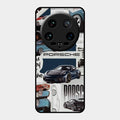 Porsche Group Art Glass Case Cover For Xiaomi 14 Ultra