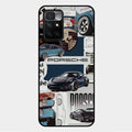Porsche Group Art Glass Case Cover For Xiaomi Redmi 10 Prime