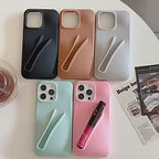 Shockproof Silicone Lip Gloss Phone Case Lipstick Holder for iPhone