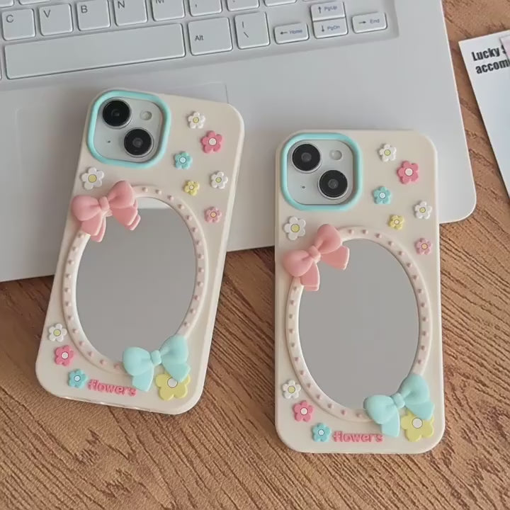 Fairycore Bow Mirror iPhone Case