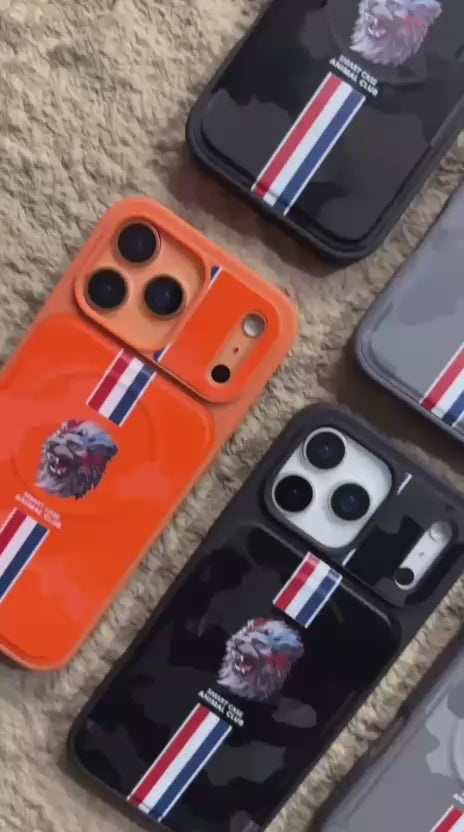 Lion Stripe Armor Phone Case for iPhone