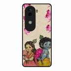 Krishna Eternal Lotus Glass Case for Vivo V40E 5G