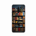 Colorful Bookshelf Art Glass Case Cover for Oneplus 7T Pro