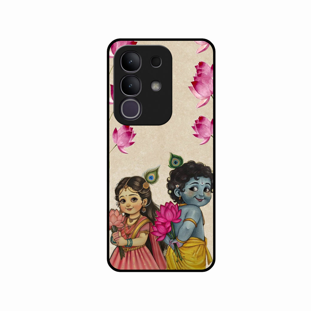 Krishna Eternal Lotus Glass Case for iQOO Z10x 5G