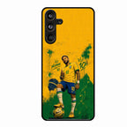 Golden Striker Glass Phone Case for Samsung Galaxy M55 5G