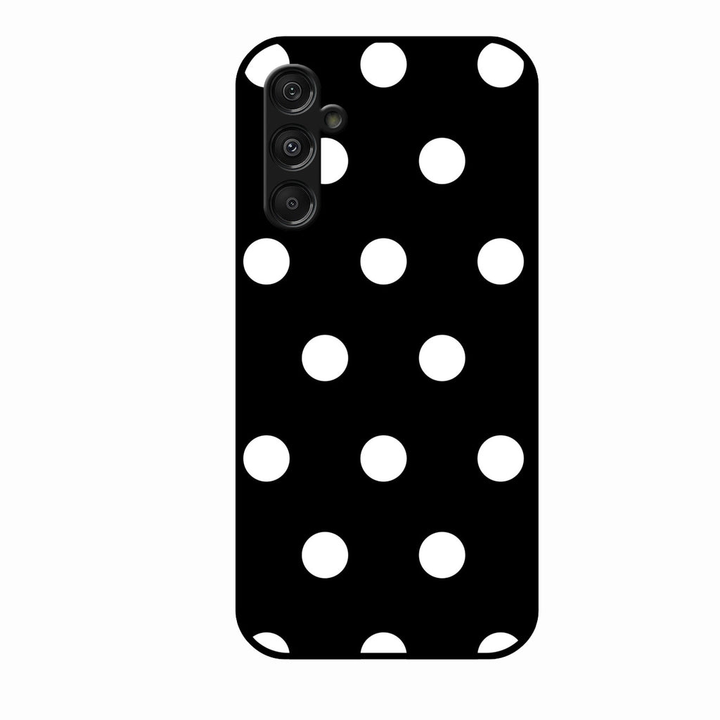 Classic Polka Dot Glass Phone Case for Samsung Galaxy F36 5G