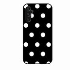 Classic Polka Dot Glass Phone Case for Samsung Galaxy F36 5G