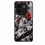 Itachi Uchiha Manga Collage Glass Phone Case for Vivo T3 Pro 5G - ShopOnCliQ