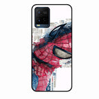 Red Blue Web Hero Glass Phone Cover for Vivo T1X - ShopOnCliQ