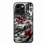 Japanese Wave Drift Racing Premium Glass Phone Case for Oppo Reno 15C 5G