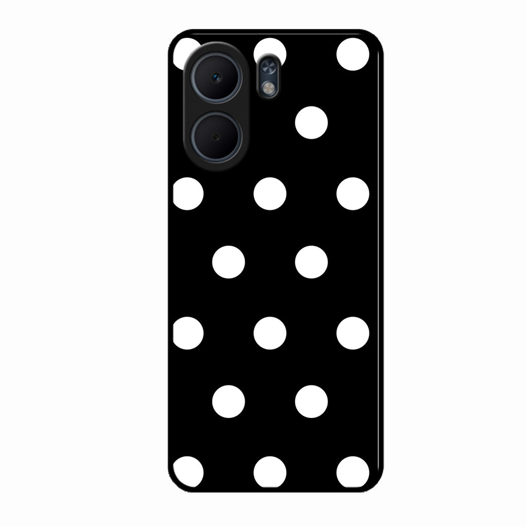 Classic Polka Dot Glass Phone Case for Oppo A5X 5G