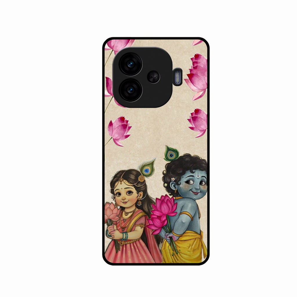 Krishna Eternal Lotus Glass Case for iQOO Neo 10R 5G