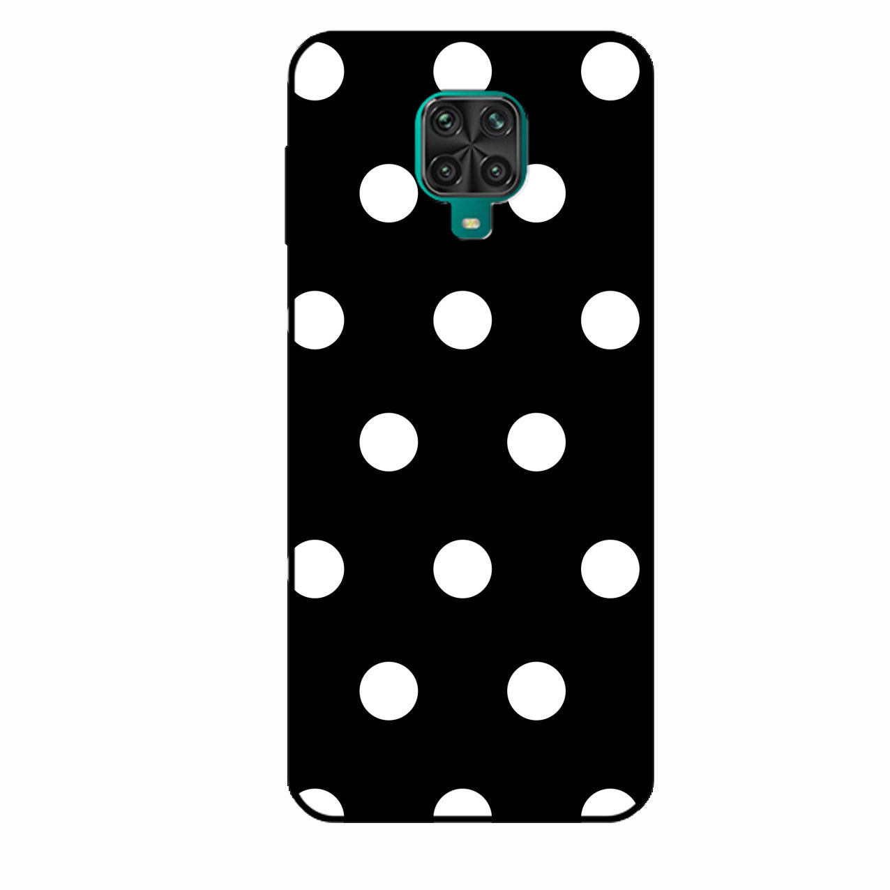 Classic Polka Dot Glass Phone Case for Redmi Note 9 Pro