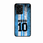Blue Stripes Number 10 Football Glass Phone Case for Oneplus Nord 2T 5G