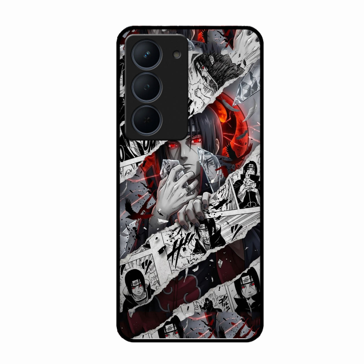 Itachi Uchiha Manga Collage Glass Phone Case for Realme Narzo 80X 5G