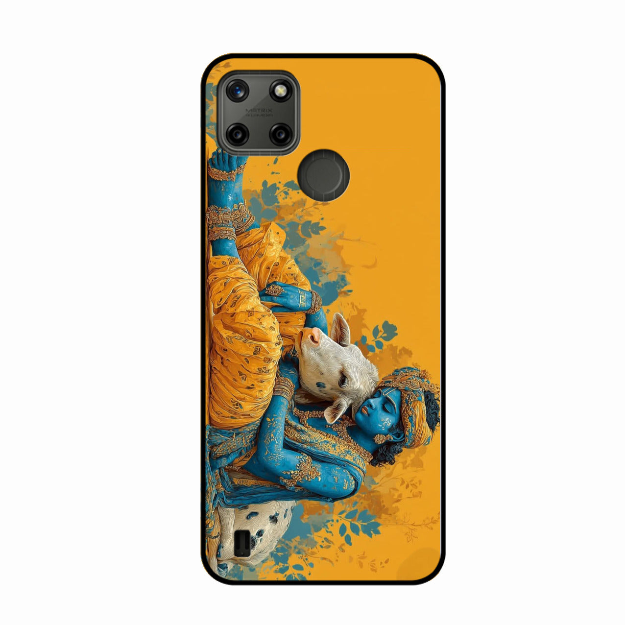 Divine Krishna Gopal Premium Glass Phone Case for Realme C21Y