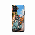 Cartoon Scooter Adventure Premium Glass Phone Case for Oneplus 8T