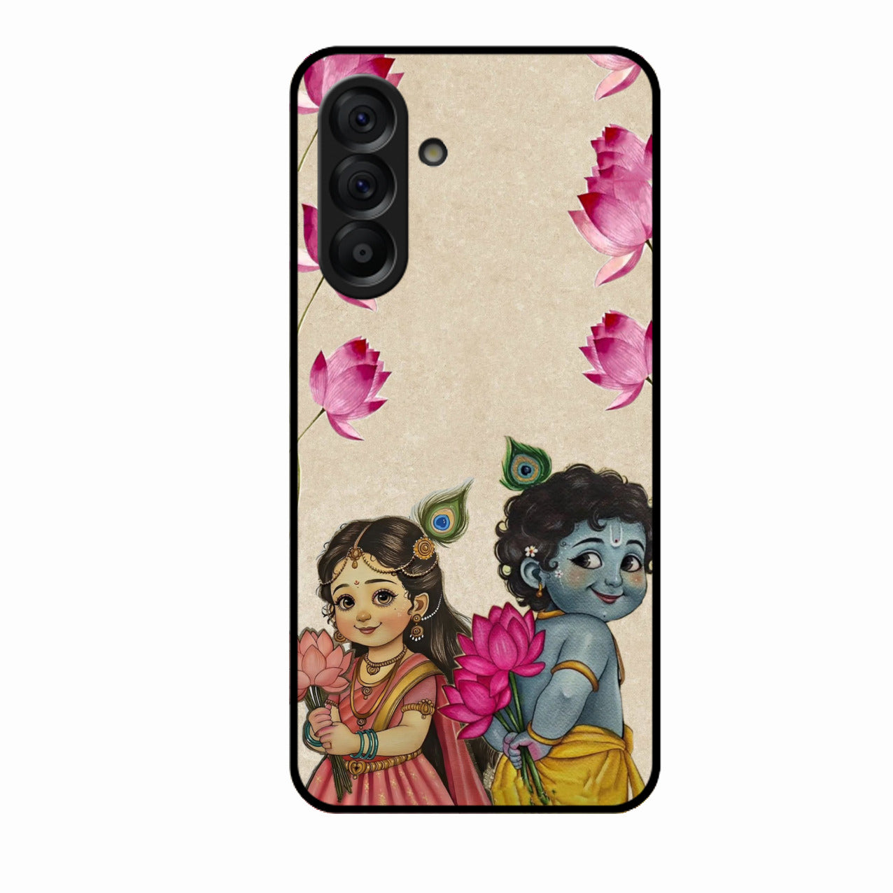 Krishna Eternal Lotus Glass Case for Samsung Galaxy A56 5G