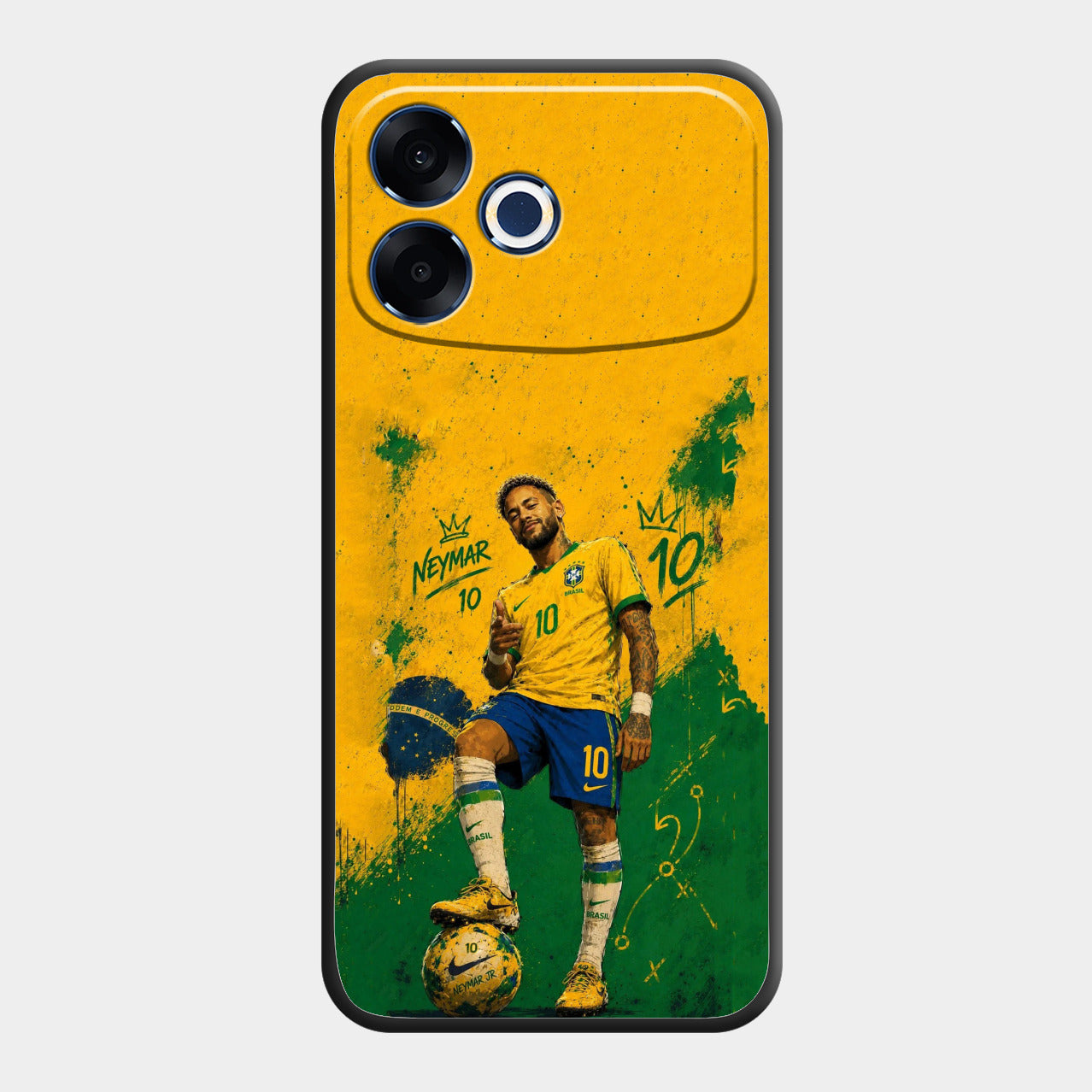 Golden Striker Glass Phone Case for Oppo F33 Pro 5G