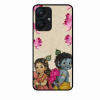 Krishna Eternal Lotus Glass Case for Redmi 13C 5G