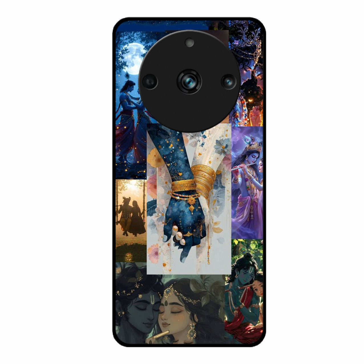 Eternal Radha Krishna Love Glass Phone Case for Realme 11 Pro Plus 5G